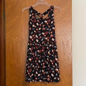 Black floral dress